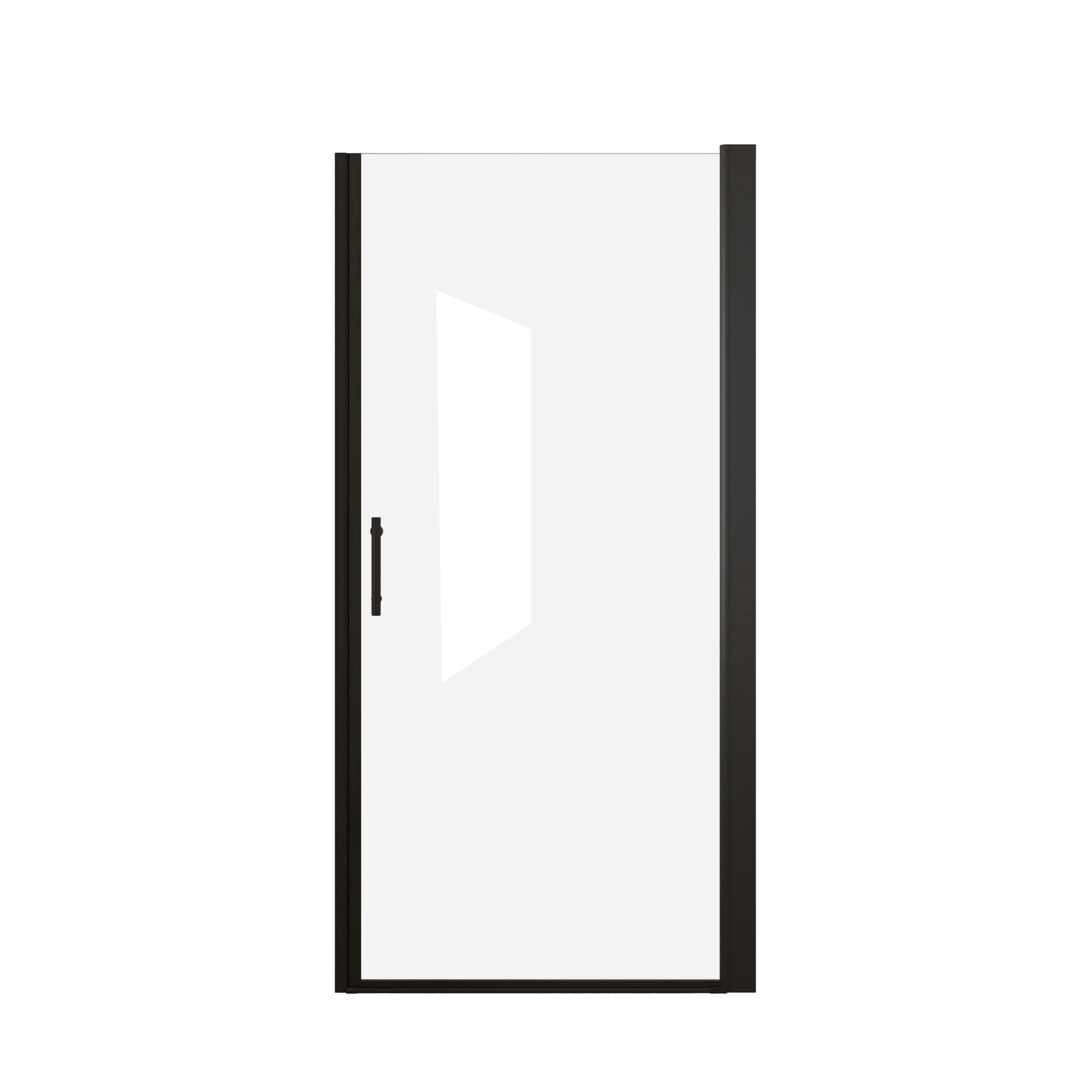 Noble House 36"x72" Pivot Shower Door, Aluminum Frame with Tempered Glass, Matte Black Finish