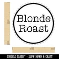 thumbnail image 2 of Blonde Roast Coffee Label Self-Inking Rubber Stamp Ink Stamper - Green Ink - Medium 1 Inch, 2 of 7