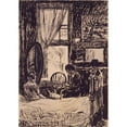 thumbnail image 3 of Henry Lyman Saÿen 18x24 Black Modern Framed Museum Art Print Titled - Figures Before Window (ca. 1914-1918), 3 of 5