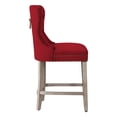 thumbnail image 4 of WestinTrends 24" Wordford Velvet Counter Stool, Wingback Tufted Button Upholstered Chair for your Bar, Island, Kitchen, 4 of 10