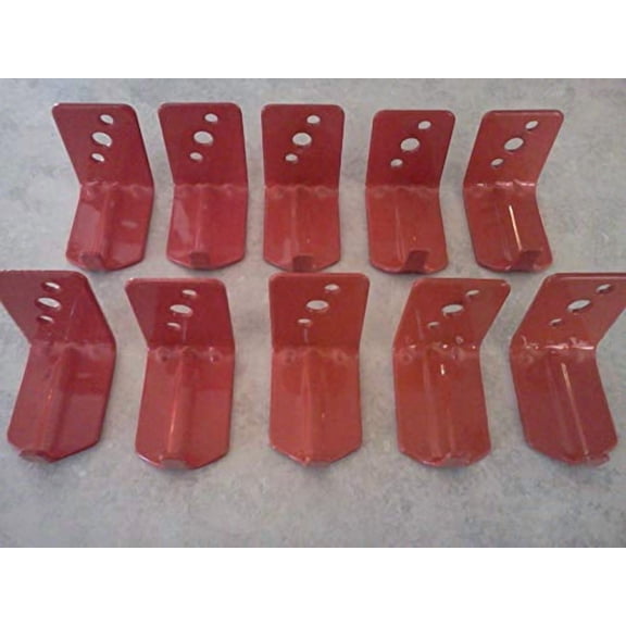 (Lot of 10) Fire Extinguisher Bracket, Wall Hook, Mount, Hanger, Universal for 15 to 20 Lb. Extinguishers NO Screws or WASHERS