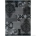 thumbnail image 2 of Grey Allstar Modern. Contemporary Woven Rug. Drop-Stitch Weave Technique. Carved Effect. Pop Colors (5' x 6' 11"), 2 of 7