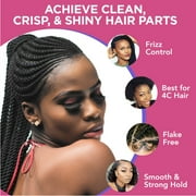 Esha Slick N Slay Braiding Gel – 2-in-1 Ultra Extreme Hold Gel for Locs, Twists & Edges – Hydrating, Conditioning & Shining – Apple, 17 Fl Oz