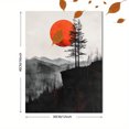thumbnail image 3 of Qisvanset 12x16 Inch 2D Flat Framed Canvas Art, Love Like Jesus Minimalist Landscape Bible Verse Wall Art Religious Gift for Men, 3 of 5