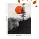 thumbnail image 3 of Qisvanset 12x16 Inch 2D Flat Framed Canvas Art, Love Like Jesus Minimalist Landscape Bible Verse Wall Art Religious Gift for Men, 3 of 5
