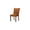 Orange, variant on Dining Chair - 38" Height - Set Of 2 - Upholstered - Orange Fabric - Walnut Legs
