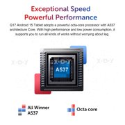 XGODY Q17 Android 15 11 Smart Tablet | 16GB RAM +256GB ROM +1TB Expandable | 8000mAh Battery | 8MP + 13MP Dual Camera | 1080P HD Touch Screen | 1.15lb/Blue Metal Body
