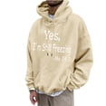 thumbnail image 1 of Birdeem Men's Hoodie Letter Rinted Pullover Long-Sleeved Top Hooded Sweatshirts, 1 of 1