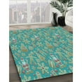 thumbnail image 2 of Ahgly Company Indoor Rectangle Patterned Turquoise Green Area Rugs, 3' x 5', 2 of 6