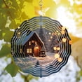thumbnail image 3 of Elegant Metal Hanging Wind Spinners & Chimes - Beautiful Garden Decor with Intricate Patterns for a Serene Outdoor Atmosphere, 3 of 6
