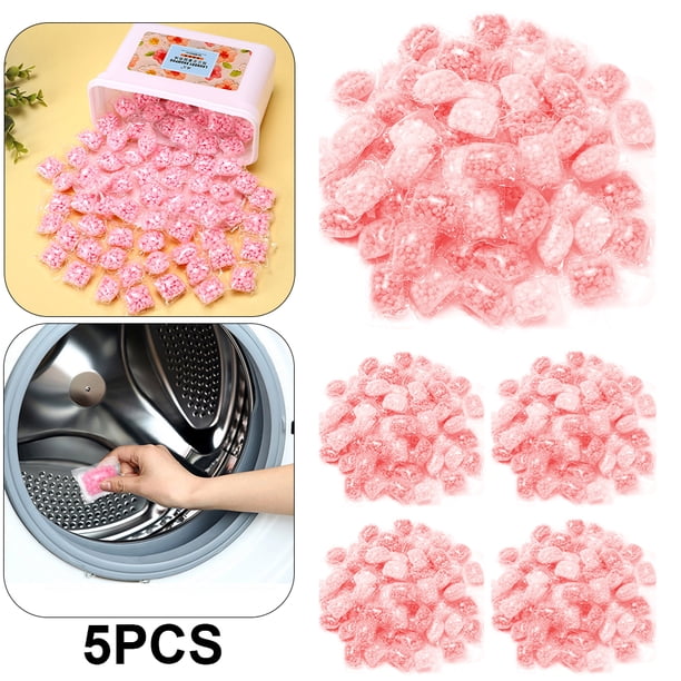500 Uds. Perlas Duraderas Potenciadoras Aroma para Lavandería Herramientas Limpieza Del () Rosa