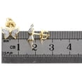 thumbnail image 4 of 10K Yellow Gold Round Diamond Small Butterfly Stud Themed Earrings 0.12 Ct., 4 of 5