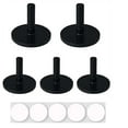 thumbnail image 1 of 5pcs Plug Rubber Mount Flock Locker Rubber Holder For Car And Fixed Display For Car Lover Excluding Rubber But Includes Double Stickers Inside Interior Coating Agent Rubber Mat Interior Auto Lights, 1 of 4
