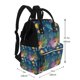 thumbnail image 2 of Disketp Undersea Animals Mochila de Pañales de Gran Capacidad con Múltiples Bolsillos, Mochila de Viaje Multifuncional para Bebé, Unisex, Moderna y Resistente, 2 of 6