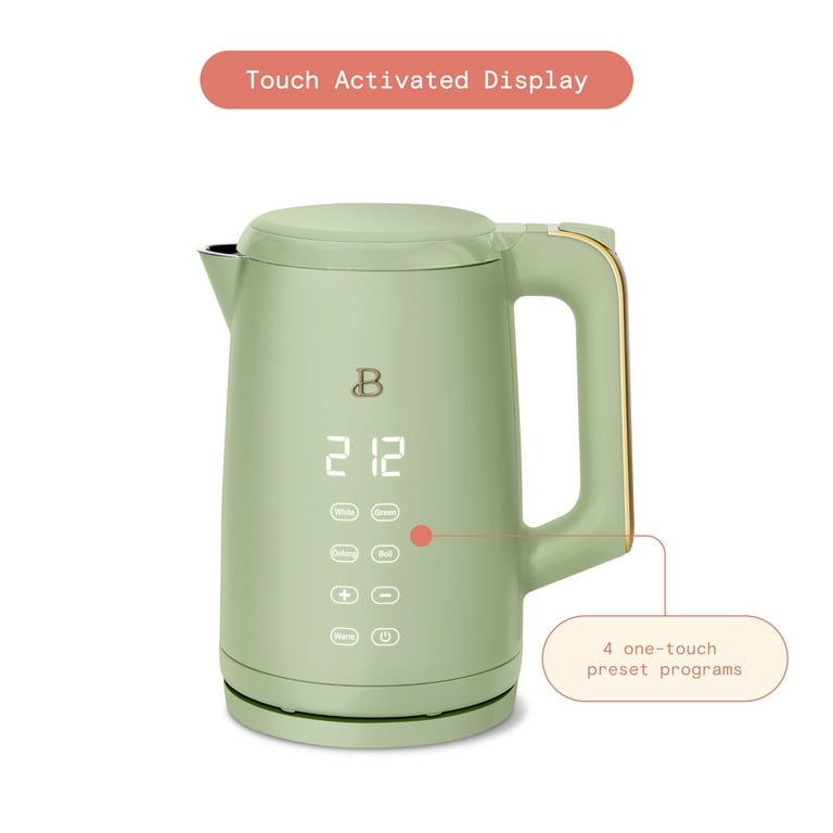 Beautiful 17 Liter Electric Kettle 1500 W with One Touch Activation Sage  Green by Drew Barrymore｜TikTok Search
