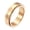 Rose Gold, variant on Stainless Steel 6MM Rotatable Lucky Anxiety Ring Hammered Band for Men Women Rose Gold Size 10