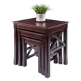thumbnail image 4 of Pemberly Row 3-Piece Transitional Solid Wood Nesting Table in Cappuccino, 4 of 15