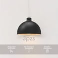 thumbnail image 3 of Ilios Innova | Paquete de 3 lámparas de techo colgantes decorativas estilo nórdico retro de 36 cm para habitaciones y salas de estar, 3 of 9