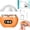 Orange, variant on 3 in 1 Automatic Electric Nail Clippers, Multi Functional Electric Nail Clipper, Portable USB Nail Trimmer with LED Light and Nail Scraps Storage, 3-Speed Fingernail Trimmer for All Ages
