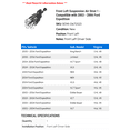 thumbnail image 2 of Front Left Suspension Air Strut 1 - Compatible with 2003 - 2006 Ford Expedition - Autopart Premium, 2 of 2