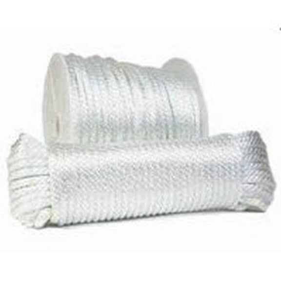 Koch Solid Braided Nylon Rope - 1/4 in x 50 ft, White