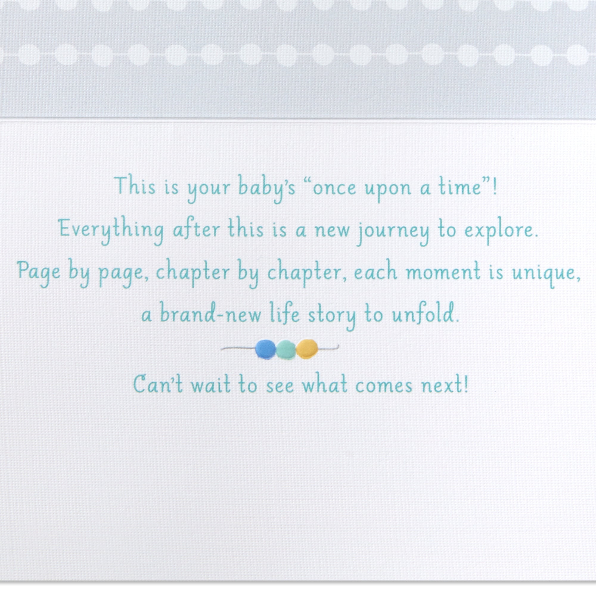 Hallmark New Baby Card (A New Story Begins)