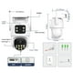 thumbnail image 2 of Cámara IP AI de seguridad de lente dual 4K 8MP PTZ WIFI Wdftyju, 2 of 9