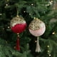 thumbnail image 1 of mfyjkho Adorno navideño dorado con colgante de extraterrestre para árbol de Navidad, decoración navideña con cordón de tela, 1 pieza, 1 of 7