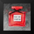 thumbnail image 2 of Atelier B Art Studio 12x12 Black Modern Framed Museum Art Print Titled - PERFUME RED BOTTLE, 2 of 5
