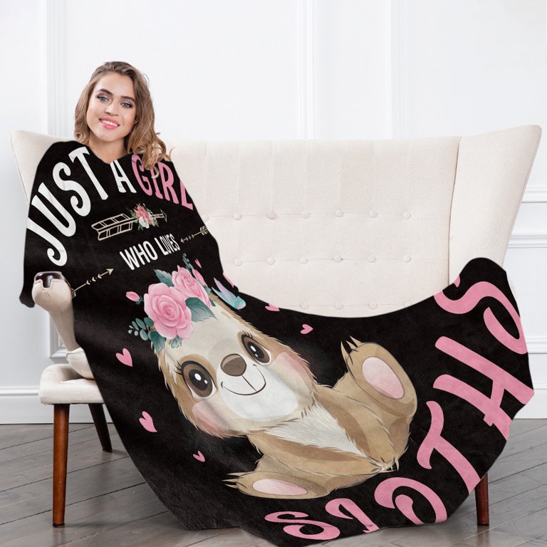 Fluffy sloth online blanket