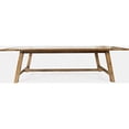 thumbnail image 2 of Jofran Telluride Rustic Distressed Solid Wood 127" Trestle Counter Table with Extension Leaves, 2 of 6