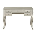 thumbnail image 2 of Poundex F4145 Cailyn 2 Piece Adult Contemporary Romantic Flip Up Mirror Table Set Silver, 2 of 6
