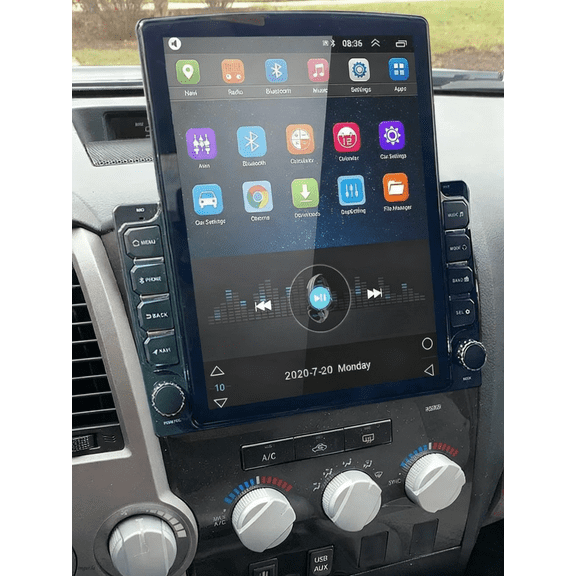 Zcargel 9.7in Android 13 Double Din Car Stereo with Wireless CarPlay & Android Auto, HD Touchscreen Multimedia Head Unit for Toyota Tundra 2000–2006, Bluetooth WiFi SWC Mirror Link, Hardwired, 2 32GB