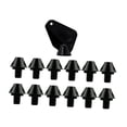thumbnail image 2 of 12x Accesorios para calzado de atletismo, tacos para botas de fútbol, tacos para césped estables con rosca M6 para rugby, tacos para botas de fútbol Altura 8mm, 2 of 8