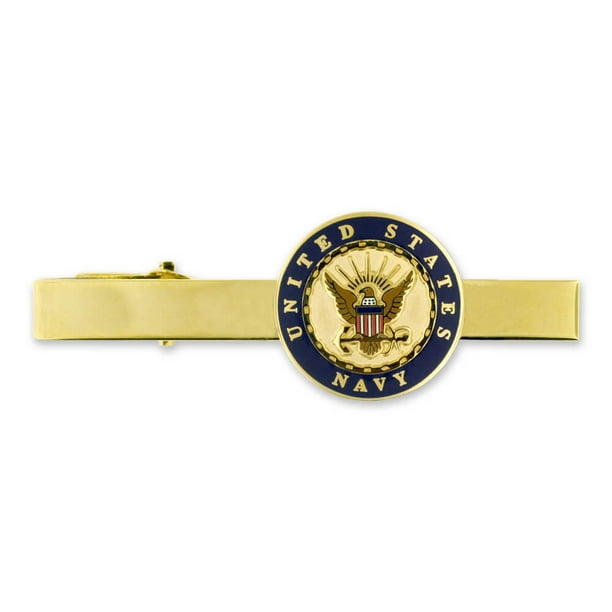 PinMart PinMart's Gold US Navy Seal Military Tie Clip Tie Bar