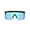 Green, variant on FEISEDY Oversized Mirror Shield Sport Sunglasses Flat Top One Piece Futuristic Men Women B2522
