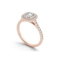 thumbnail image 2 of 1 Carat T.W. Diamond Double Halo 14kt Rose Gold Engagement Ring, 2 of 4
