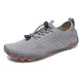 thumbnail image 3 of lnmuld Men Women Barefoot Shoes Breathable Mesh Shoes for Water Yoga Fitness Hiking Color:Grey,Size:11, 3 of 5