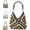 Black, variant on Handmade Woven Straw Tote Bag, Summer Beach Shoulder Handbag, Magnetic Closure Casual Travel Purse for Women