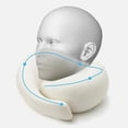 thumbnail image 4 of Almohada de viaje para el cuello, de espuma viscoelástica, en forma de U, con soporte para el cuello, portátil, ajustable, suave, para dormir al mediodía., 4 of 5