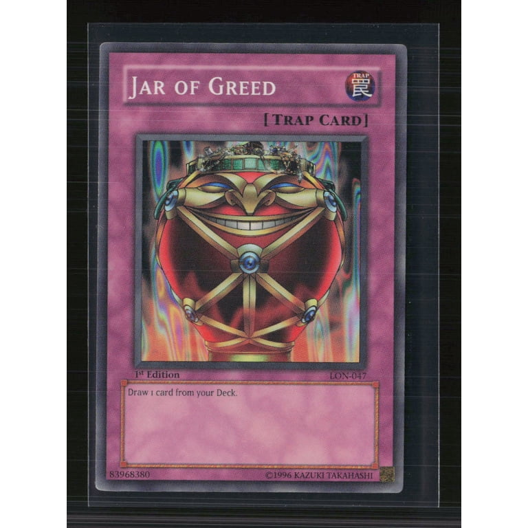 yugioh card jar of greed 2002 Yu-Gi-Oh! Labyrinth Nightmare of Super Rare 1st Edition Yu-Gi-Oh! Pot Of Greed Limited