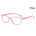 thumbnail image 1 of 1PC Kids Boy Girl Anti-blue Light Glasses Ultra Light Frame Protection Eyeglasses Student Computer Online Study Classes Eyewear 1-Pink, 1 of 6