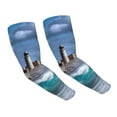 thumbnail image 6 of Lsque Lighthouse in Havana Cooling Arm Sleeves for Men & Women -Compression Sleeves to Cover Arms for Working,Sun Sleeves for UV Protection,Breathable, Moisture-Wicking, 6 of 8
