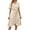 Beige, variant on Pimfylm Womens Summer Satin Wrap Casual Dress V Neck Flared Sleeve Tie Front Waist Elegant Dress Beige, S
