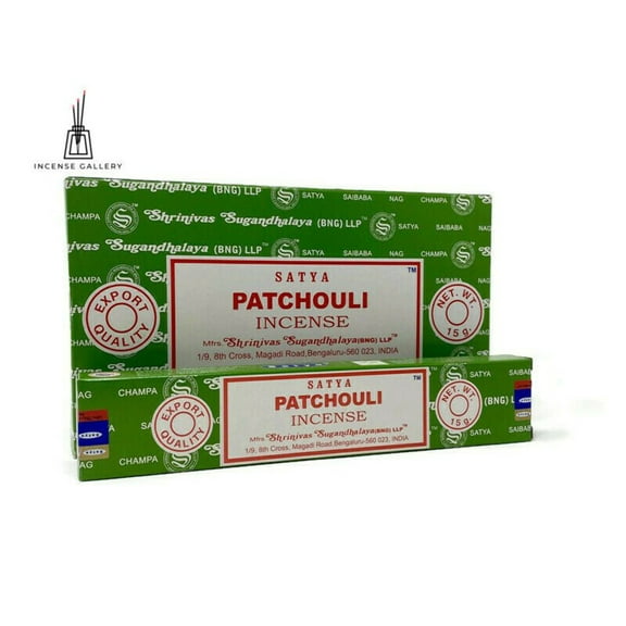 Satya Nag Champa Patchouli Incense Sticks, 12 Count