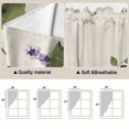 thumbnail image 5 of Sunflowers Swag Valances for Windows, Kitchen Curtains 36 Inch Length 2 Panels Set, Yellow Purple Floral Elegant Pastoral Rustic Short Curtains for Small Windows Rod Pocket Cafe Curtains 28"x36", 5 of 8