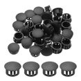 thumbnail image 1 of Tapones de agujero redondos negros de 16 mm (5/8') Uxcell 64 Pcs, tapones de agujero de nylon plástico tipo empotrado para insertar tapa de extremo para tubo de agujero de bloqueo, 1 of 6