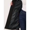 thumbnail image 5 of Abrigo de Invierno con Capucha y Botones para Mujer Negro XL, 5 of 5