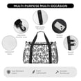 thumbnail image 4 of Rateoe Hand Drawn Snake Pattern Gym Bag for Women, Duffle Bag for Travel with Wet Pocket, Carry on Weekender Bags for Women, Water Resistant Travel Bag Duffel Bag, 4 of 7