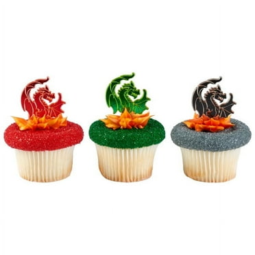 Cake Decoration DecoPics® - Dragon Assortment (12 pieces)